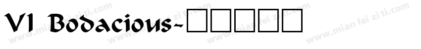 VI Bodacious字体转换